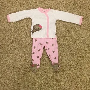 2-Piece Pink Monkey Just One You Set